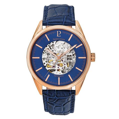 breitling horloge leren band blauw en goud|Breitling band .